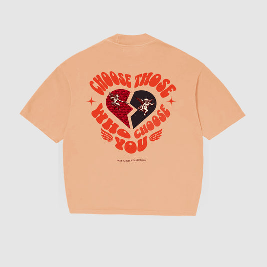 CHOOSE THOSE WHO CHOOSE YOU TEE BEIGE