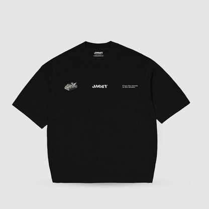 MAKE MONEY NOT FRIENDS T-SHIRT PRETA
